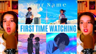 REACTING to *Your Name(Kimi No Na Wa)* SO BEAUTIFUL!!! (First Time Watching) Romance Anime