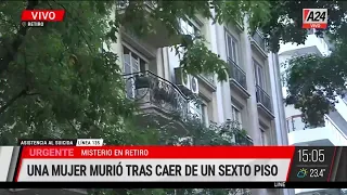 🔴 Una mujer murió tras caer de un sexto piso en Retiro