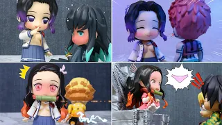 Nezuko and Shinobu revealing what is beneath their clothes【Demon Slayer】【Stop motion】【Nendoloid】