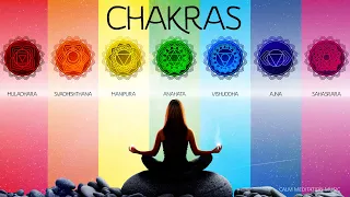 All 7 Chakras Healing Music, Full Body Aura Cleansing, Balancing and Healing Chakras