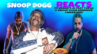 SNOOP DOGG REACTS TO DRAKE USING A AI HIM & TUPAC TO DISS KENDRICK LAMAR "TAYLOR MADE FREESTYLE"