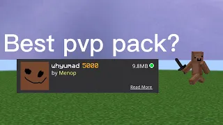 The best pvp pack on mcbe/mcpe….