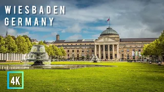 Wiesbaden,Germany 🇩🇪 | Summer Walk 2023 | City Tour | 4K 60 fps