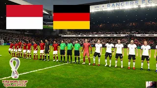 PES 2021 - Indonesia vs Germany - FIFA World Cup 2022 - Full Match - All Goals HD - Gameplay PC