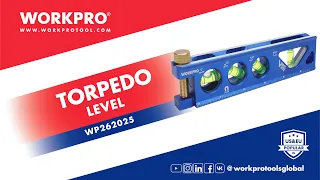 WORKPRO Torpedo Level | Magnetic Torpedo Level | Magnetic Box Level Torpedo Level
