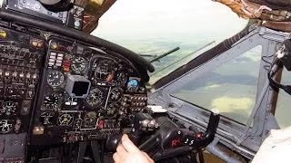 Ruby Star An-12BK Cockpit - Engine Start-up & Departure Rwy 31 from Minsk-2 National (MSQ), Belarus