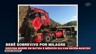 Médicos salvam bebê depois de acidente grave