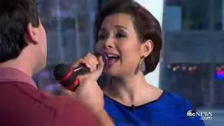 Lea Salonga and Brad Kane perform "A Whole New World" for the 25th anniversary of Disney's 'Aladdin'