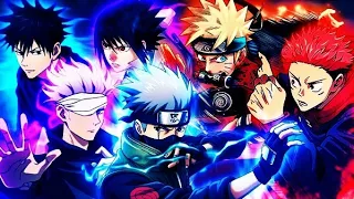 Battle Naruto Vs Jujutsu Kaisen #anime #naruto #sasuke #kakashi #obito #sukuna  #itadori #gojo