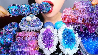 MOST POPULAR FOOD GALAXY ASMR 갤럭시 지구젤리, 보석원석, 벌꿀집, 팝핑보바 먹방 PLANET GUMMY, HONEY COMB, POPPING BOBA