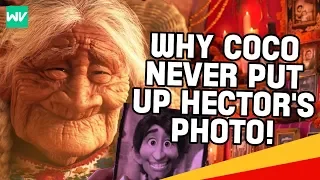 Pixar Theory: Why Mama Coco Never Put Up Hector's Photo (Her Backstory) | Discovering Disney