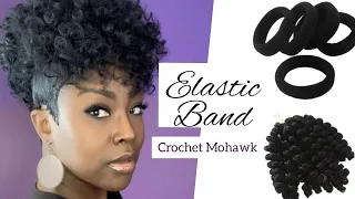 Braidless Crochet Mohawk | 2X Freetress Ringlet wand curl Crochet Hack 🤯