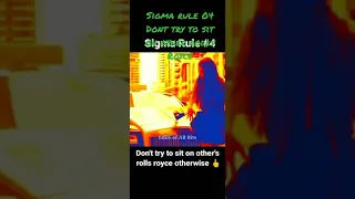 Sigma Rule - 04| 😂Dont Try To Sit On Other Rolls Royce| #sigmarule #short #rollsroyce