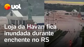 Inundação no Rio Grande do Sul atinge loja da Havan em Lajeado; vídeo mostra local embaixo d'água