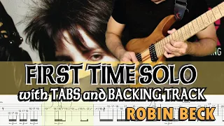 ROBIN BECK | FIRST TIME SOLO with GUITAR PRO 7 TABS and BACKING TRACK | ALVIN DE LEON (2020)
