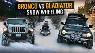 Snow Wheeling In The Bronco Badlands