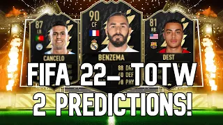 FIFA 22 - TOTW 2 PREDICTIONS FT. BENZEMA, DEST...