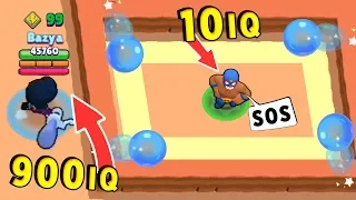 Bibi 900 IQ vs ElPrimo 10 IQ !!! Funny Moments Brawl Stars #27