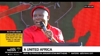 Julius Malema intensifies call for the collapsing of borders in Africa