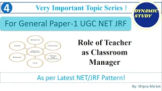 Role of Teacher as Classroom Manager #ugcnet