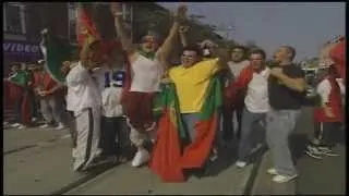 Portugal Fans Happy and Confident Going into Finals (UEFA Euro 2004)