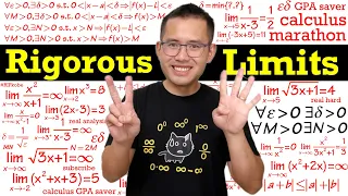 24 rigorous limit proofs (ultimate calculus tutorial)