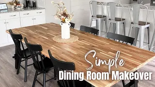 SIMPLE DINING ROOM MAKEOVER!