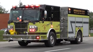 Monarch Fire Company Brand New Rescue Engine 6 Responding