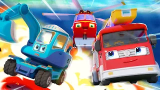 Super Firefighter Rescue Team | Fire Truck, Excavator | Monster Truck | Kids Song | BabyBus