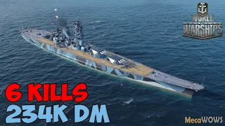 World of WarShips | Musashi | 6 KILLS | 234K Damage - Replay Gameplay 4K 60 fps