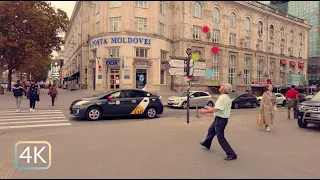 Chisinau Downtown Walking Tour - Autumn colors - Binaural 3D sound 🎧