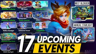 ALL 17 UPCOMING EVENTS SKINS AND RELEASE DATES | M5 PASS | ASPIRANTS | ANNUAL STARLIGHT
