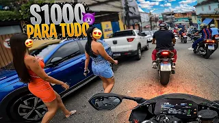 S1000RR PARANDO TUDO E CHAMANDO ATENÇÃO