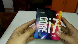 Мой новый процессор Intel Core I7 7700