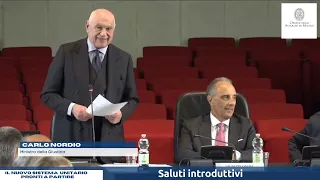 Il ministro Nordio all'incontro "Il nuovo sistema del brevetto unitario: pronti a partire" di Milano