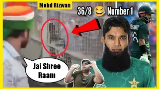 Indian Fans Chanting JAI SHREE RAAM in-front of Mohd Rizwan | India vs Pakistan World Cup Reaction