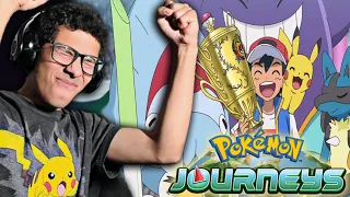 Ash Ketchum JUST BECAME A POKEMON MASTER!? | Pokémon Journeys Ash Vs. Leon Reaction