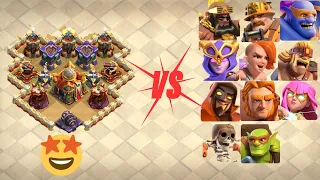 TH 16 Defense VS Ground Super Troops |CLASH OF CLANS|🤩 #clashofclans #coc #gaming #supercell #video