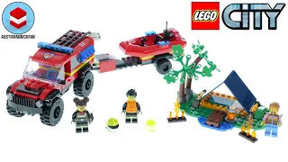 LEGO City 60412 4x4 Fire Truck with Rescue Boat – LEGO Speed Build Review