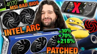 HW News - Massive Intel Arc Driver Update, Wrong RTX Super BIOS, AMD Fluid Motion Frames Update