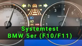 BMW 5er F10 , F11 Systemtest schnell und einfach selbst durchführen NEU !!