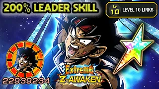 200% LEADER SKILL! EZA PHY LR BARDOCK LEVEL 10 LINKS! Dragon Ball Z Dokkan Battle