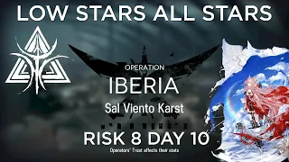 Arknights CC#10 Day 10 Sal Viento Karst Risk 8 with Challenge Low Rarity Guide