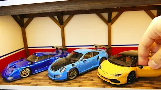 Mini Garage for Restored abandoned model Cars Lamborghini, Pagani, Porsche | Good Restoration