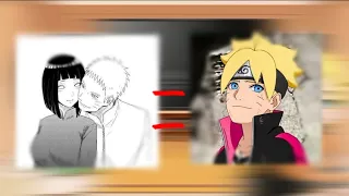 •||Naruto and Hinata react to boruto ||• |Himawari| ~mangekyu saringan •