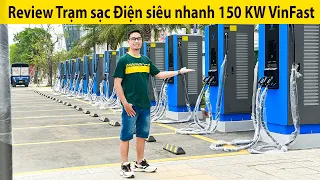 VinFast lắp trạm sạc Siêu Nhanh 150 KW tại Hà Nội - Vào mua Cafe đủ đi cả 100 Km