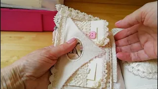 A  Fabric Needle book  that I made for Kay of Kazeekins1 - a swap project.