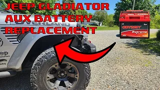 Jeep Gladiator or Wrangler AUX Battery Replacement In About An Hour