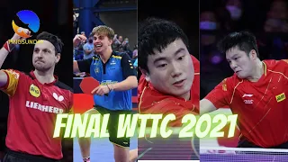 Before the final of the 2021 World Table Tennis Championships (Men's single event)