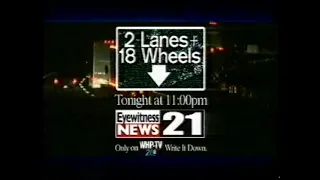 (November 10, 1999) WHP-TV CBS 21 Harrisburg & Central Pennsylvania Commercials